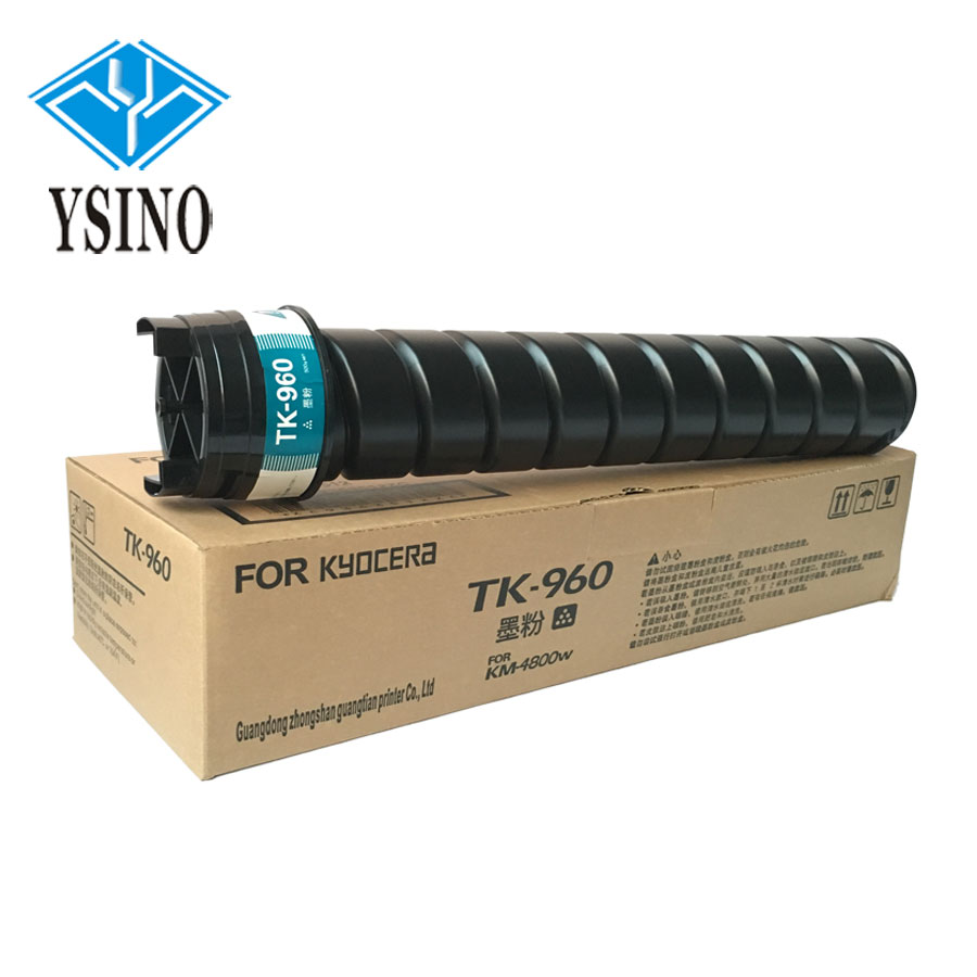 Compatible for Kyocera KM4800 Toner Cartridge Copier Engineering Machine Parts TK-960 Black Toner KM4800W